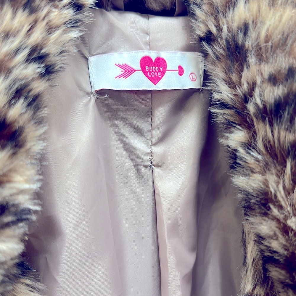 Buddy Love Animal Print Jacket, Size L - Picture 2 of 3